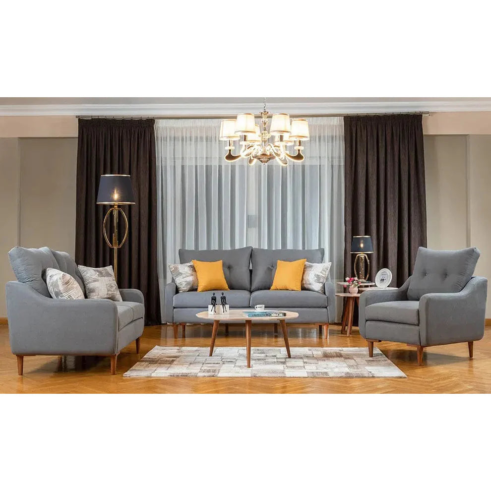 Beech wood sofa set - 3 pieces - SF193