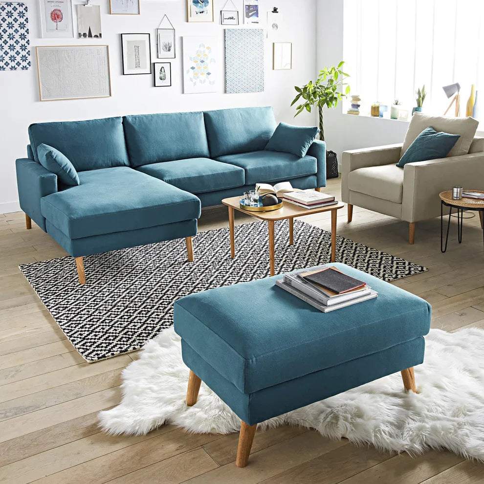 Beech wood sofa set - 3 pieces - DCO309