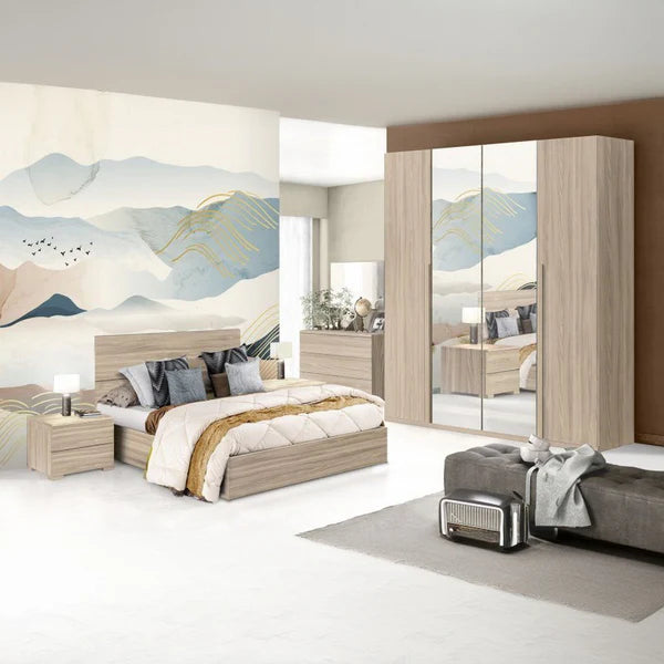 Bedroom Set 5 pieces Multi Size-Colored Alf22