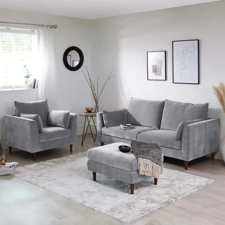 Beech wood sofa set - 3 pieces - DCO310