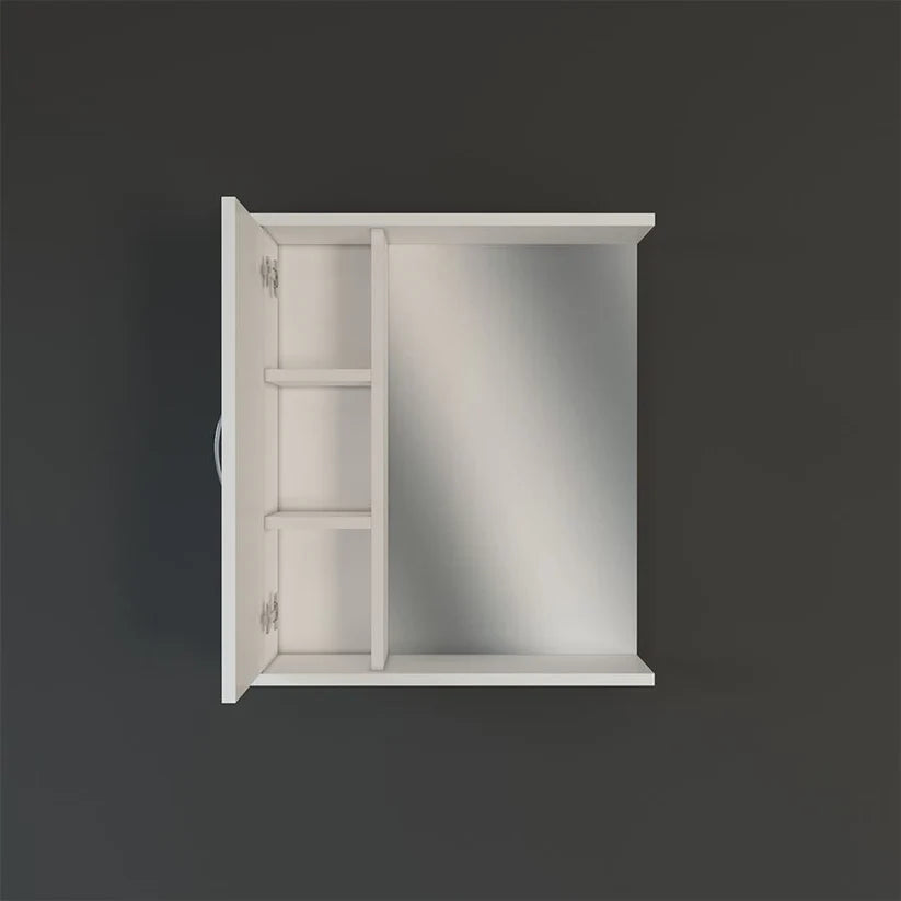 Bathroom Storage Unit with Mirrors 70x60cm