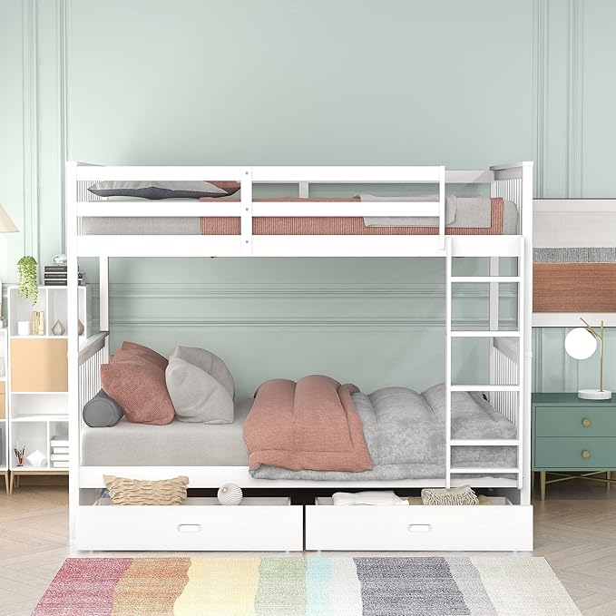 Bunk Bed, Natural Wood, 120 x 200 cm - SHR253