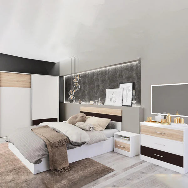Bedroom Set 5 pieces Multi Size-Colored Alf09