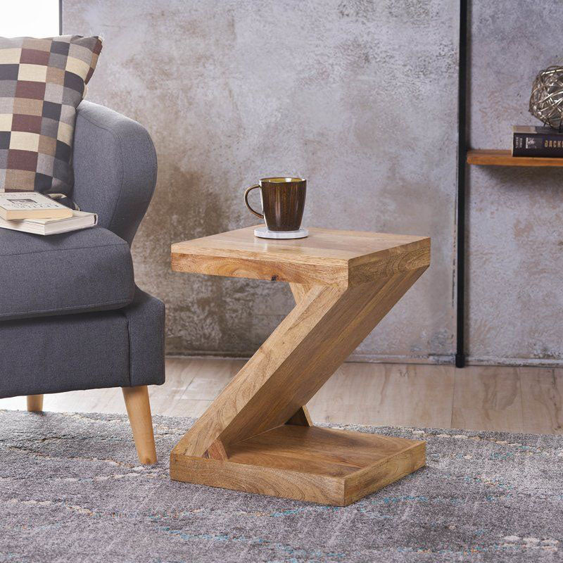 Azizi Wood Side Table 40×28 cm - DOR151