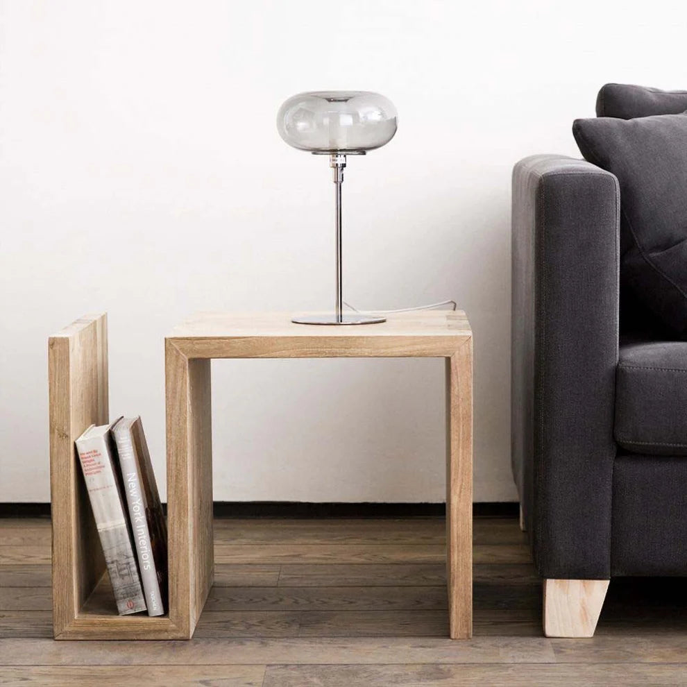 Azizi Wood Side Table 30×40 cm - DOR160