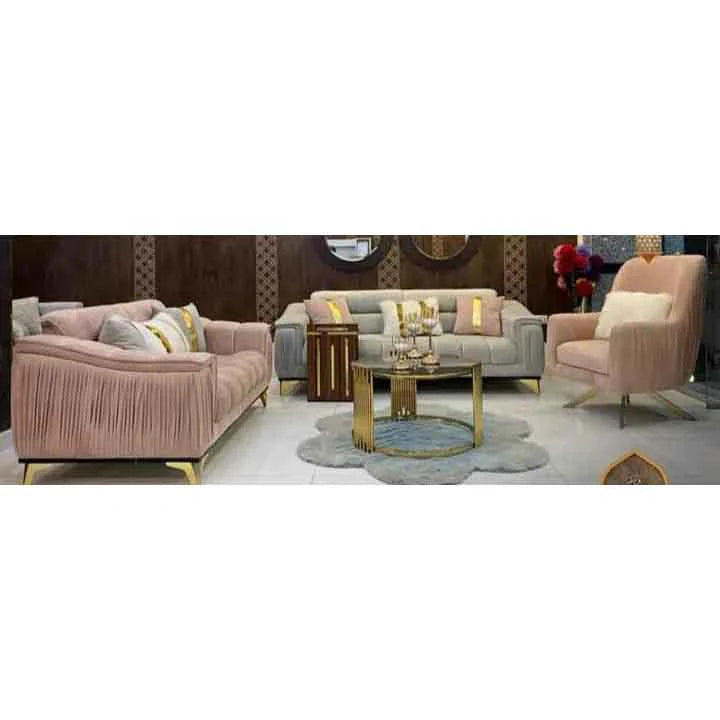 Beech wood sofa set - 3 pieces - QM63