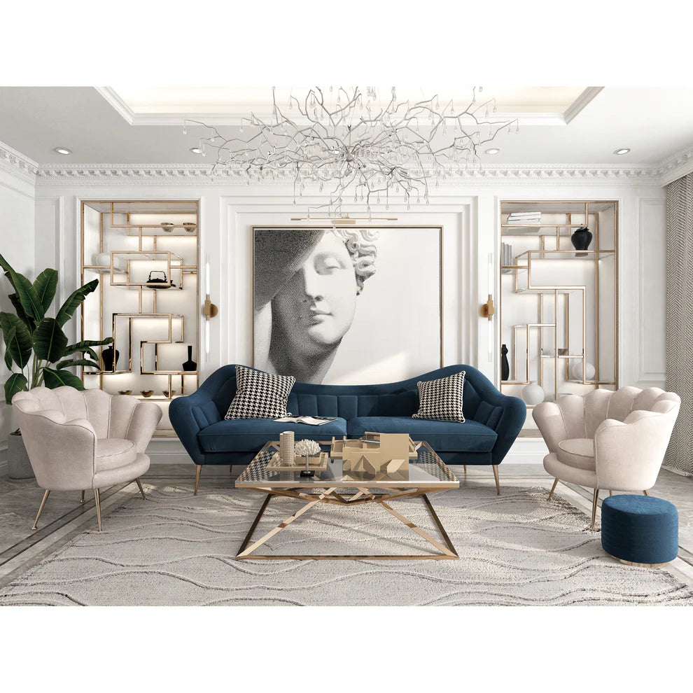 Beech wood sofa set - 4 pieces - SF109