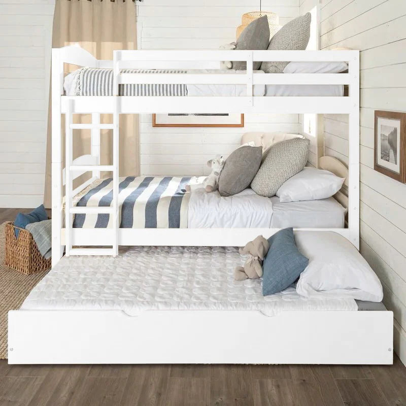 Triple Bed, Natural Wood, 120 x 200 cm - SHR254