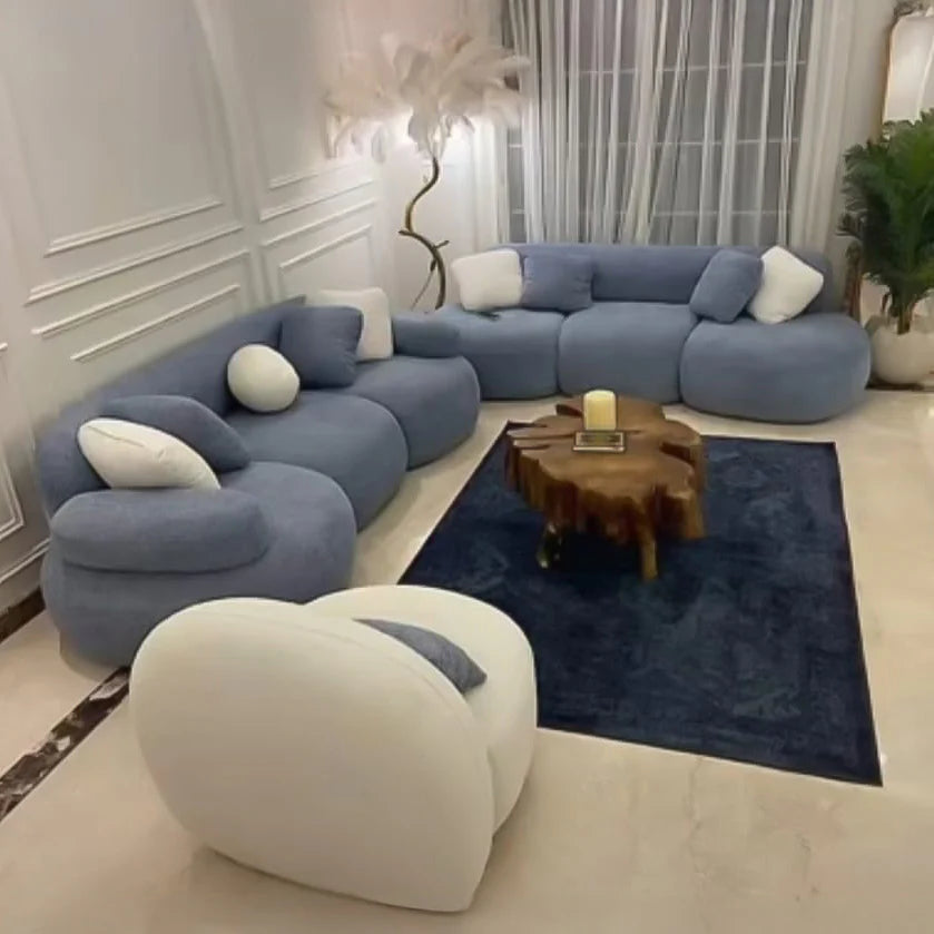 Beech Wood Sofa Set - 3 Pieces - KM269
