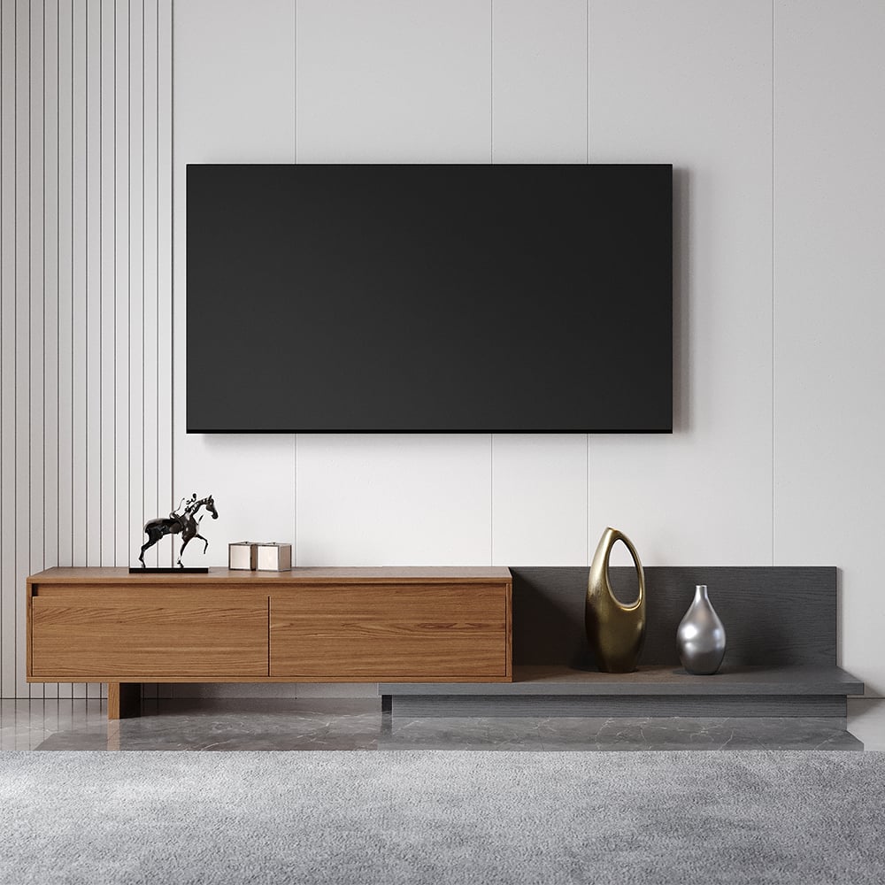 وحدة تلفزيون خشب إم دي إف - 120 × 40 × 35 من بان هومز