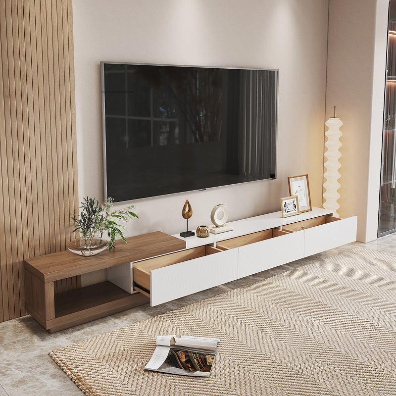 وحدة تلفزيون خشب إم دي إف - 210 × 40 × 35 من بان هومز