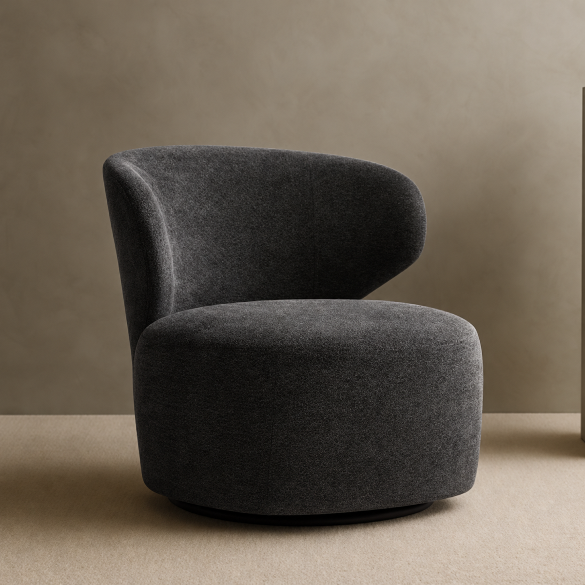 Armchair-13 - رمادي غامق