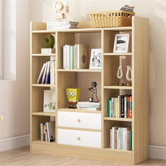 مكتبة خشب إم دي إف بطبقة ميلامين - 115 × 30 × 120 من بان هومز