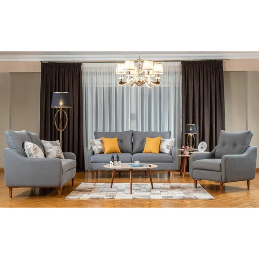 Beech wood sofa set - 3 pieces - SF193