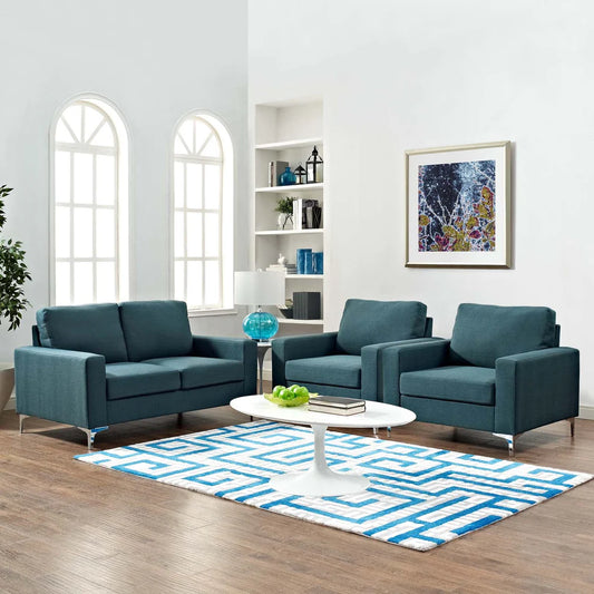 Beech wood sofa set - 3 pieces - DCO303