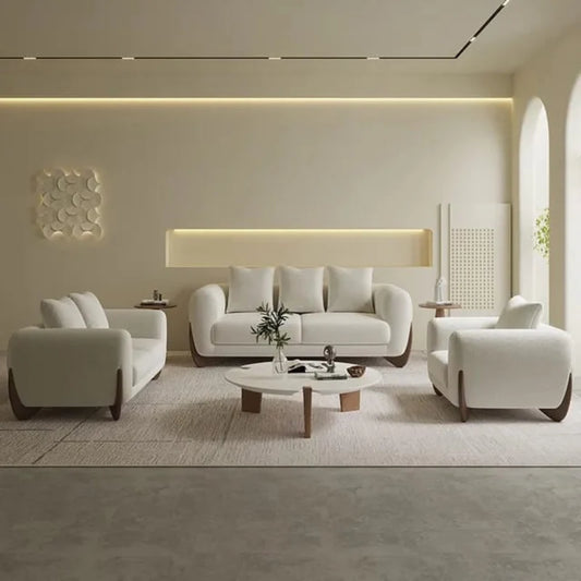 Beech wood sofa set - 3 pieces - SF218