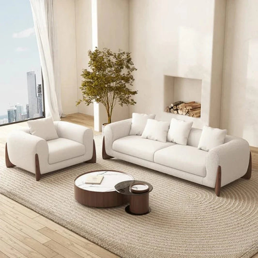 Beech wood sofa set - two pieces - SF219