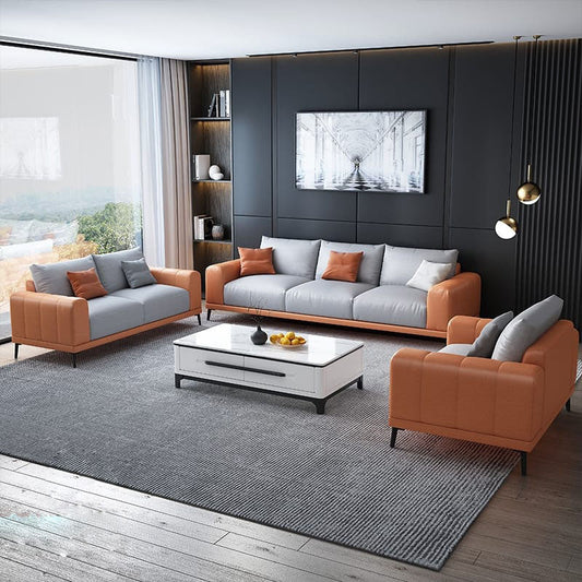 Beech wood sofa set - 3 pieces - DCO308