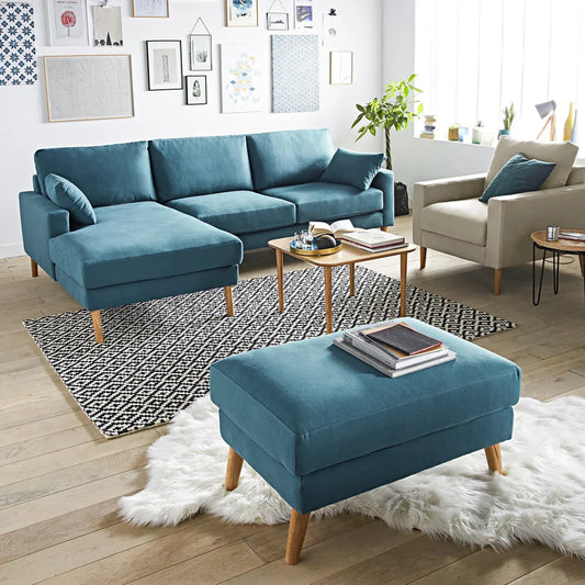 Beech wood sofa set - 3 pieces - DCO309