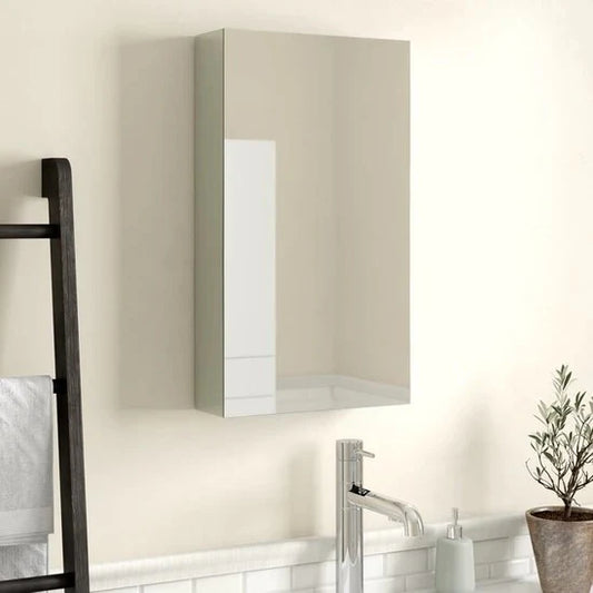 Bathroom Storage Unit with Mirror 45x17cm