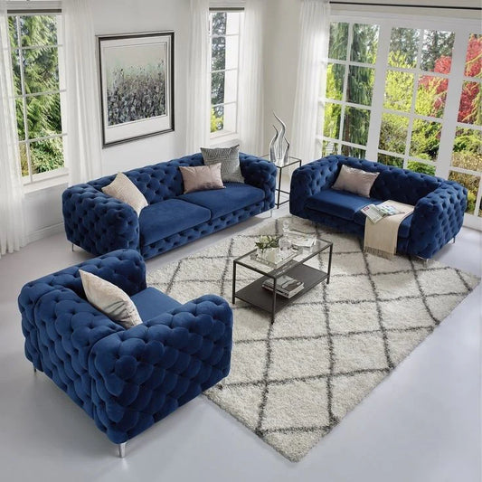 Beech wood sofa set - 3 pieces - DCO306