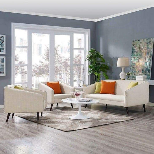 Beech wood sofa set - 3 pieces - DCO270