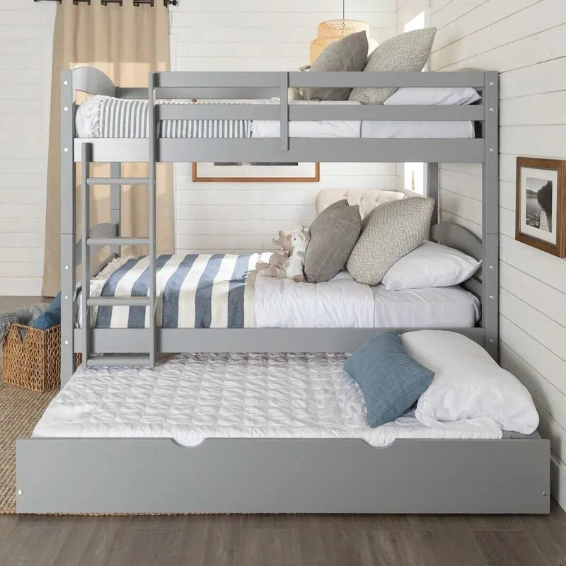 Triple Bed, Natural Wood, 120 x 200 cm - SHR254
