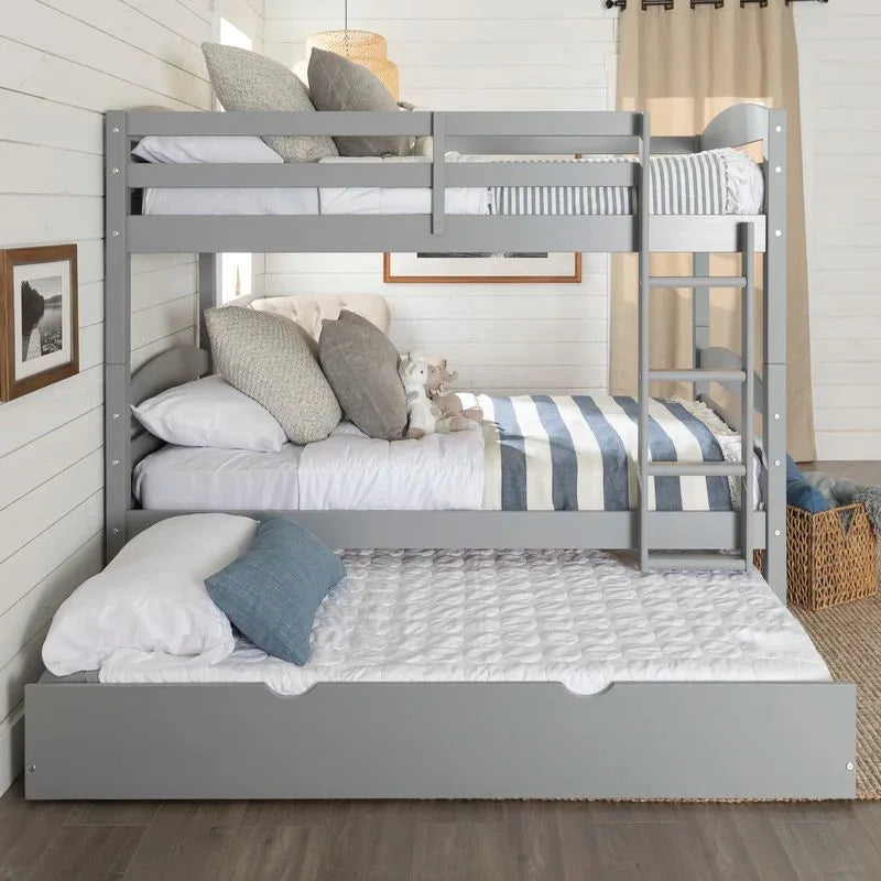 Triple Bed, Natural Wood, 120 x 200 cm - SHR254