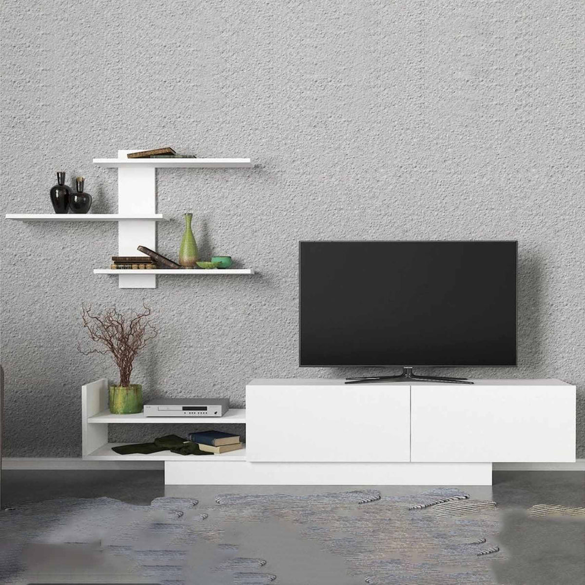 وحدة تلفزيون خشب إم دي إف - 170 × 30 × 32 من بان هومز