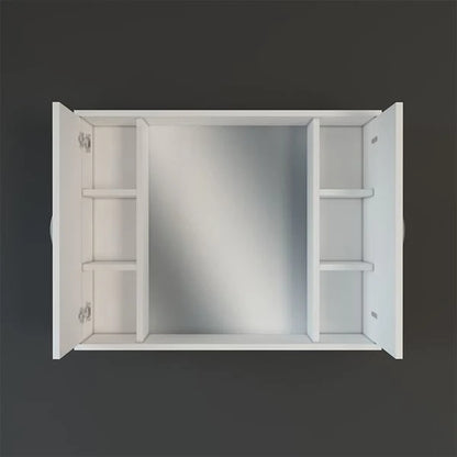 Bathroom Storage Unit with Mirrors 95x70cm
