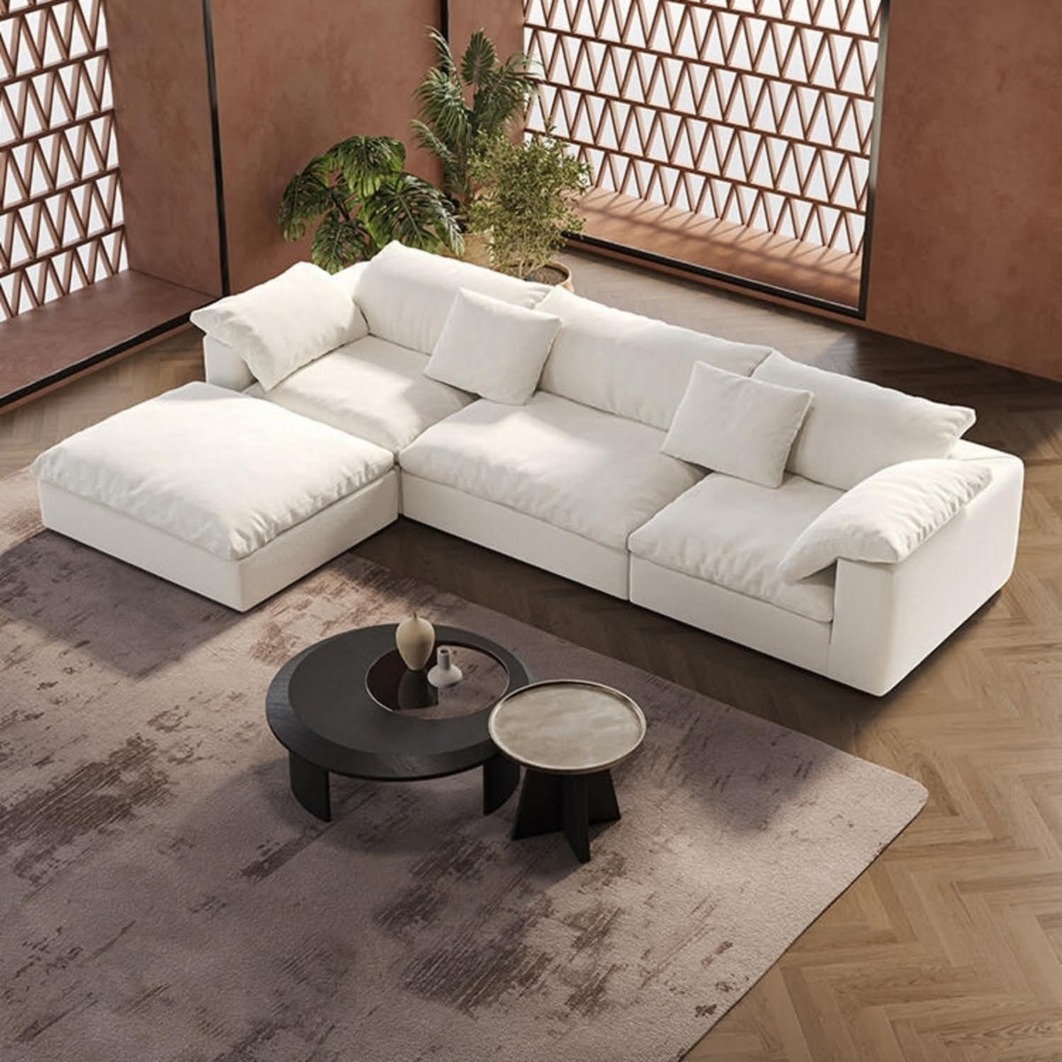 ركنة خشب زان- 300 × 200 × 90 - متعددة الألوان من بان هومز