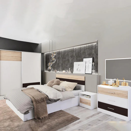 Bedroom Set 5 pieces Multi Size-Colored Alf09
