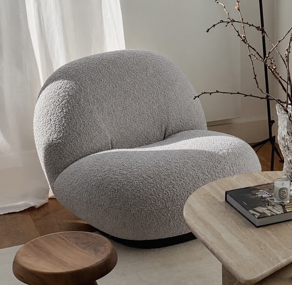 Armchair-14 - رمادي فاتح