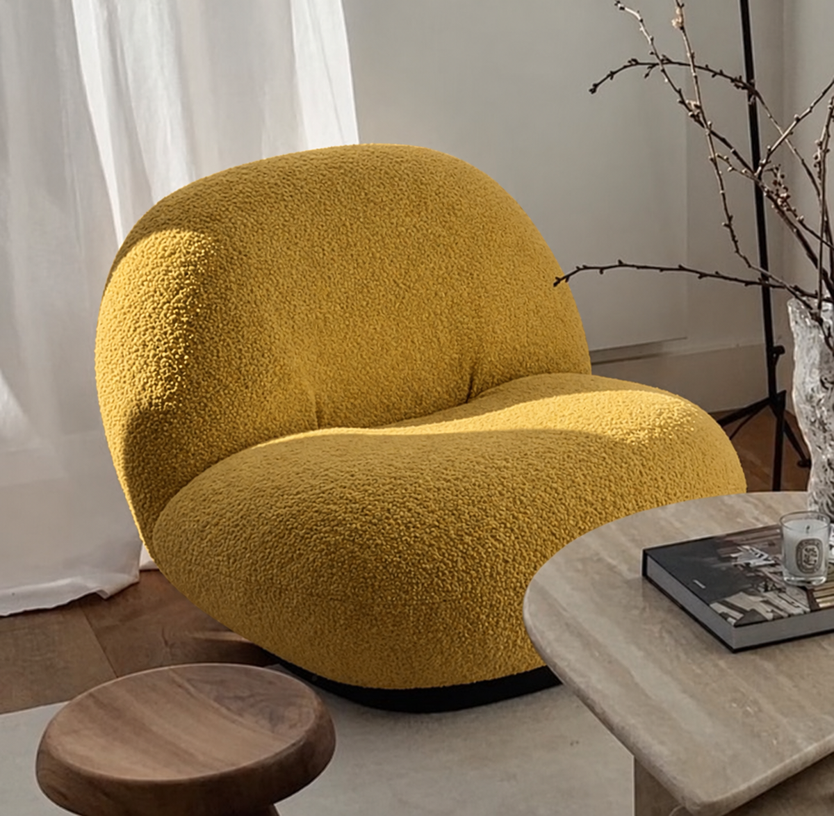 Armchair-14 - أصفر