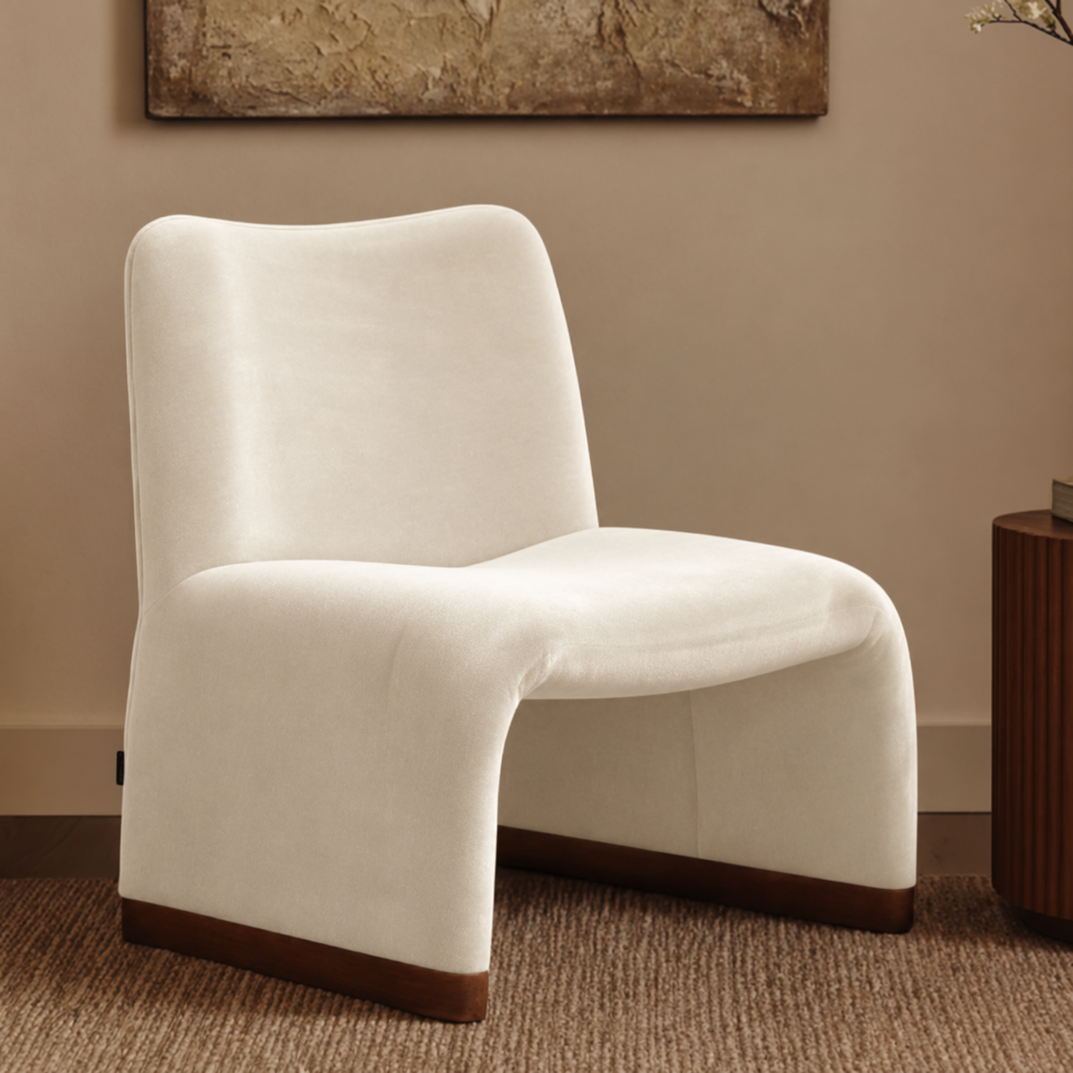 Armchair-15 - أوف وايت