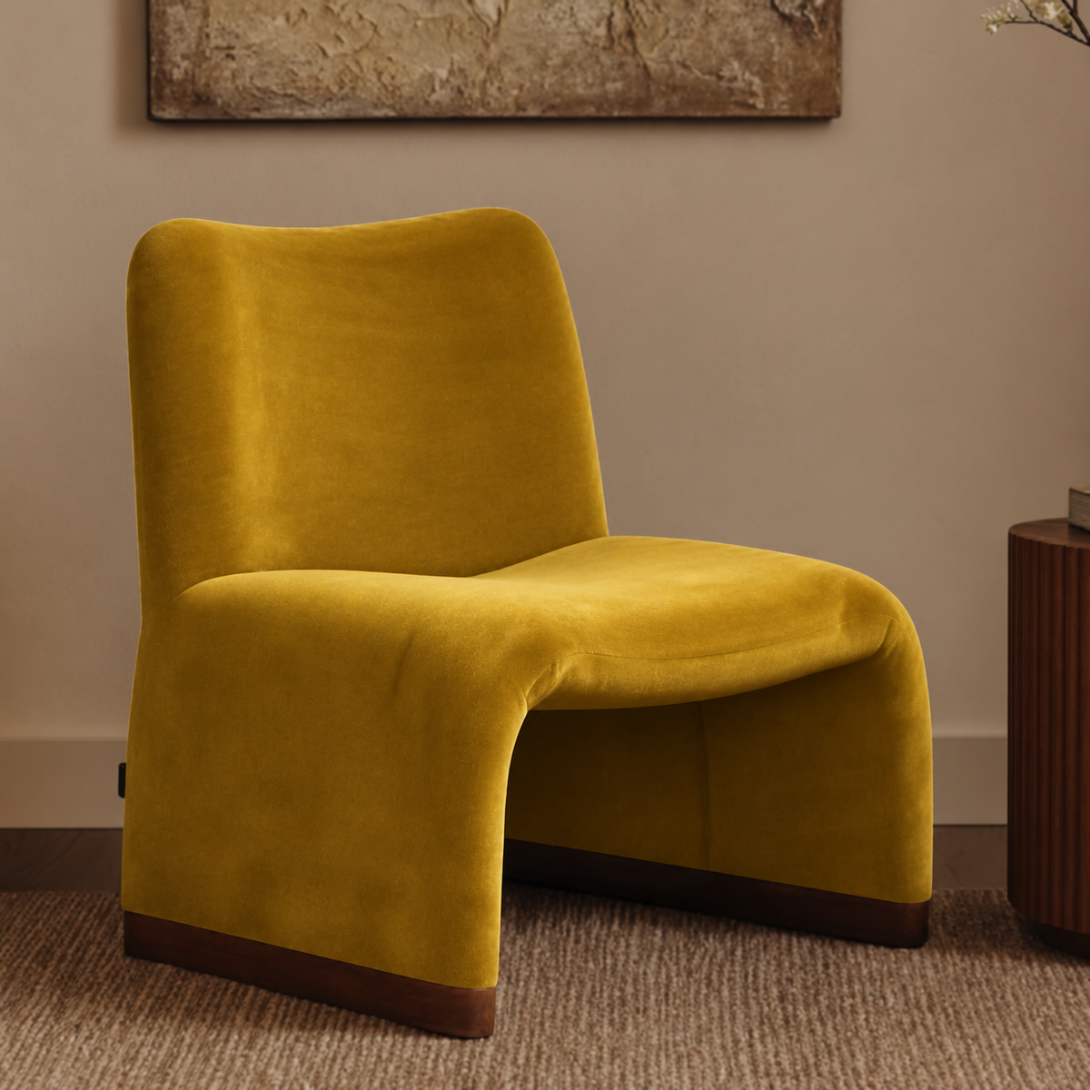 Armchair-15 - أصفر