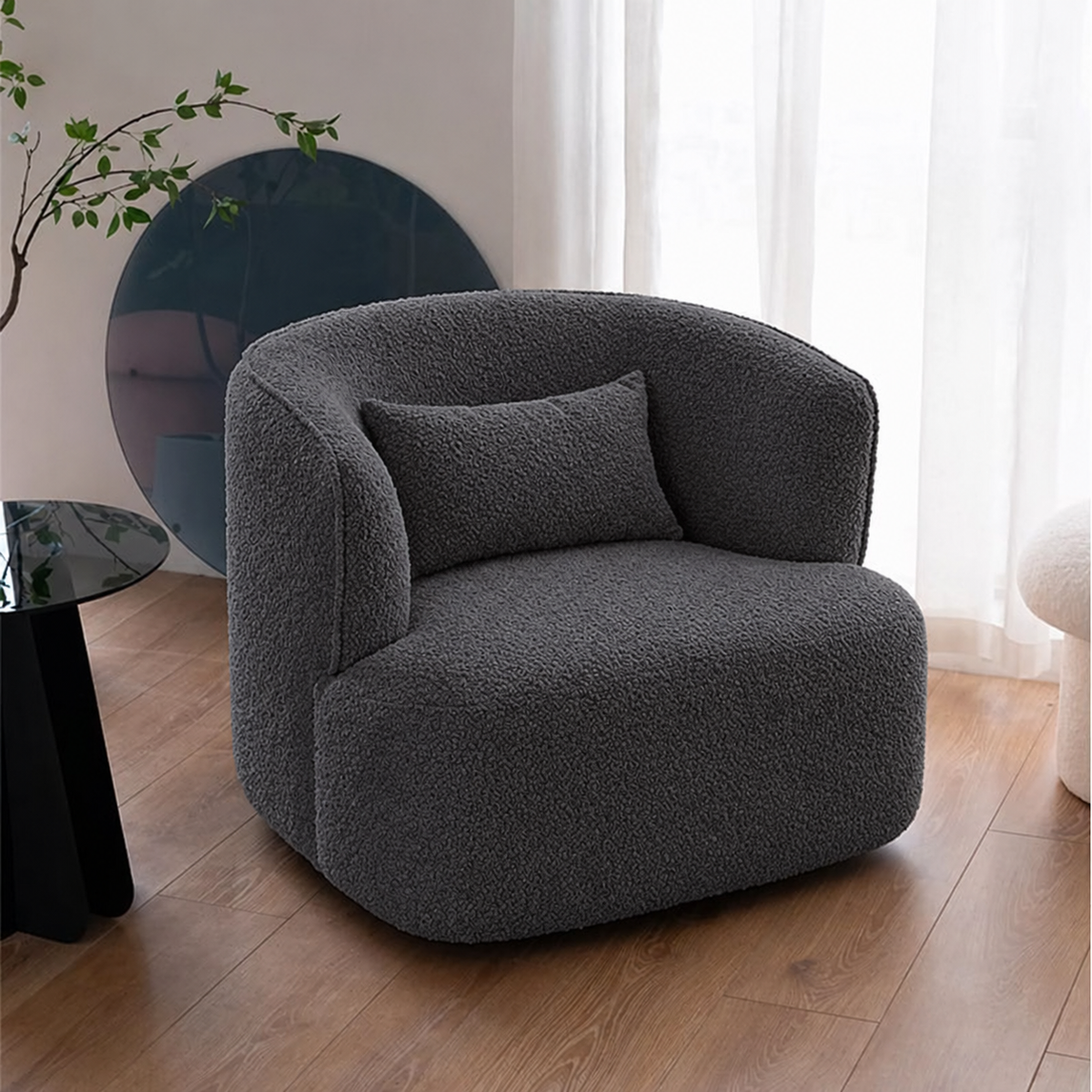 Armchair-18 - رمادي غامق