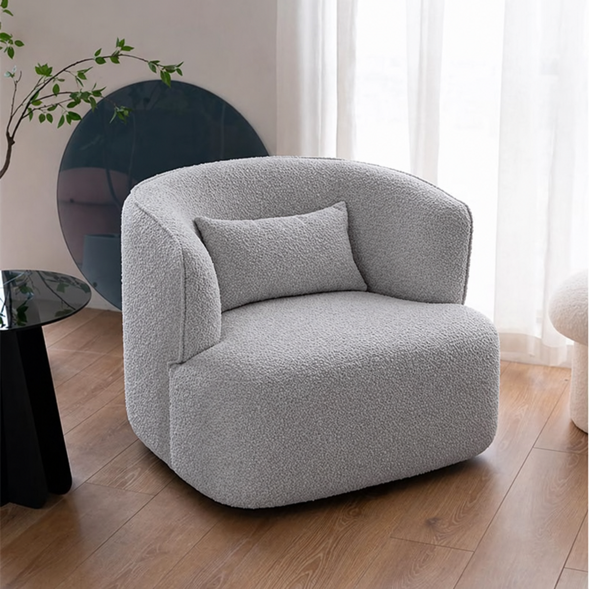 Armchair-18 - رمادي فاتح