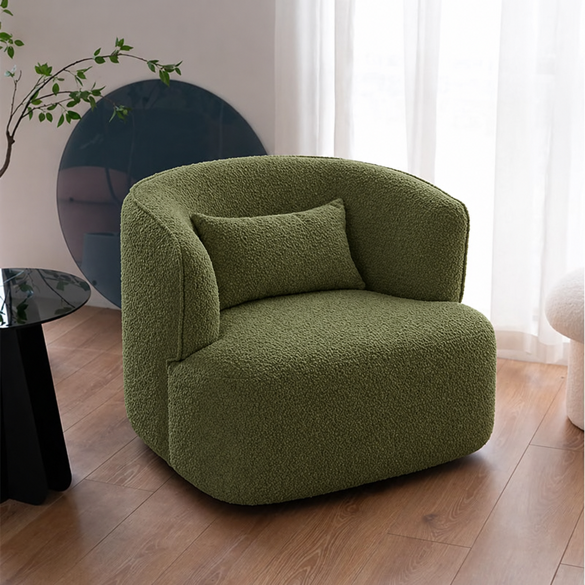 Armchair-18 - أخضر زيتي