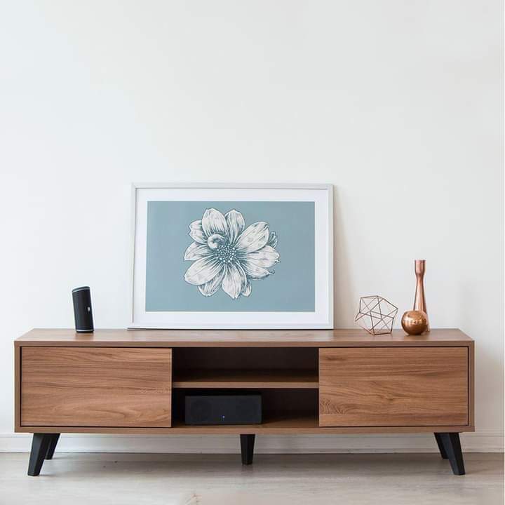 وحدة تلفزيون خشب إم دي إف - 180 × 30 × 55