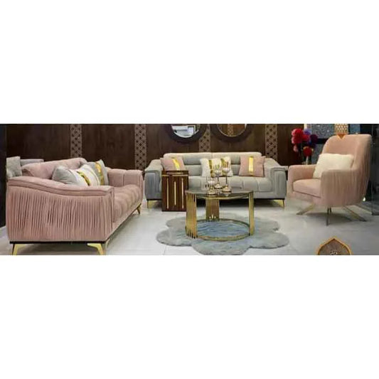 Beech wood sofa set - 3 pieces - QM63