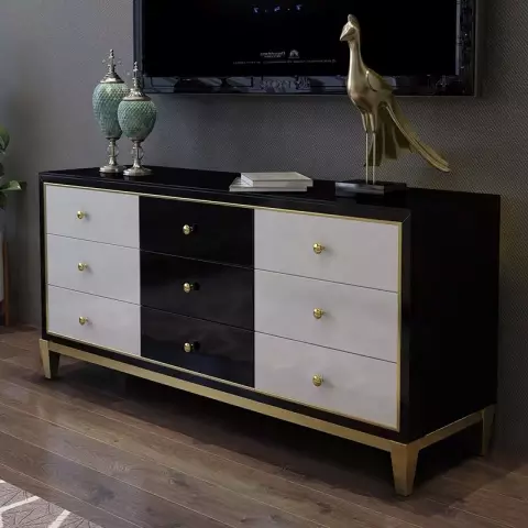 بوفية خشب أم دي أف - 80 × 160 × 40 من بان هومز
