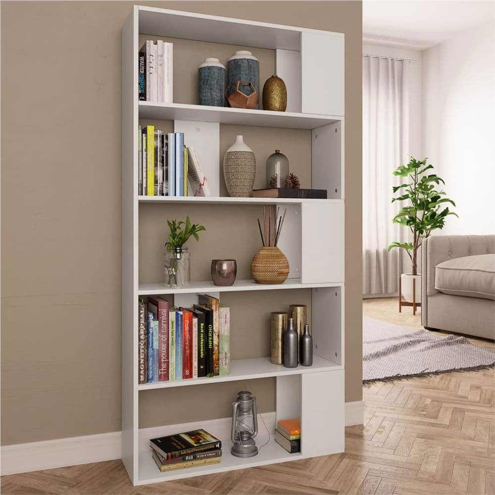 مكتبة خشب إم دي إف بطبقة ميلامين - 80 × 26 × 170