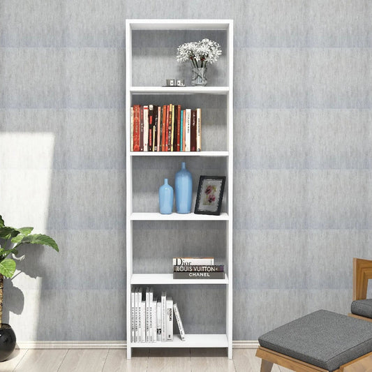 مكتبة خشب إم دي إف بطبقة ميلامين - 55 × 20 × 170
