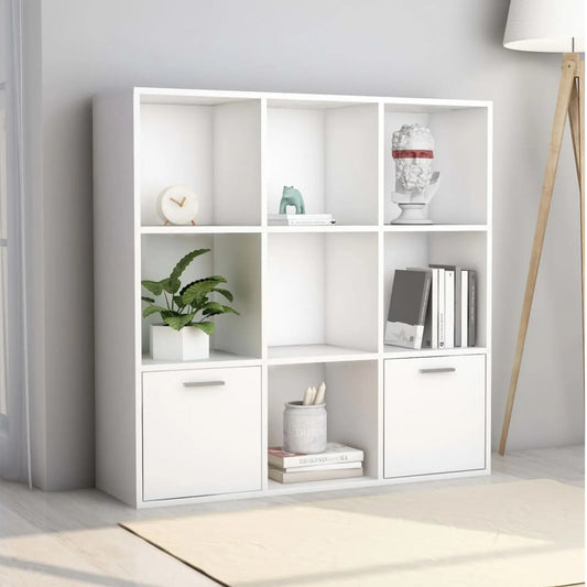 مكتبة خشب إم دي إف بطبقة ميلامين - 112 × 28 × 112