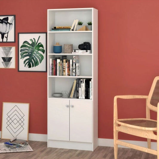مكتبة خشب إم دي إف بطبقة ميلامين - 62 × 28 × 180