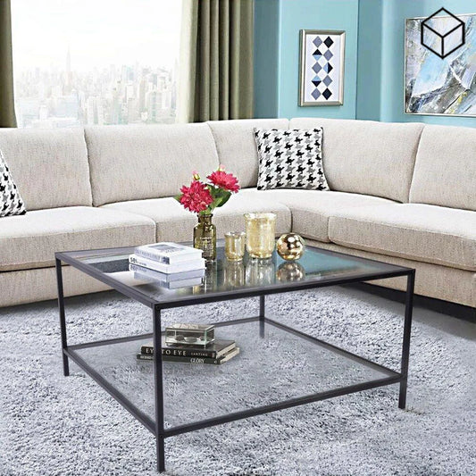 Coffee Table - 80 x 80 cm Multi-Colored CTS-17