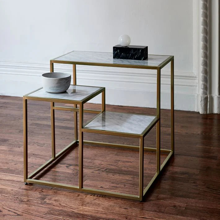 Coffee Table - 80 x 80 cm Steel Multi-Colored CTS-15