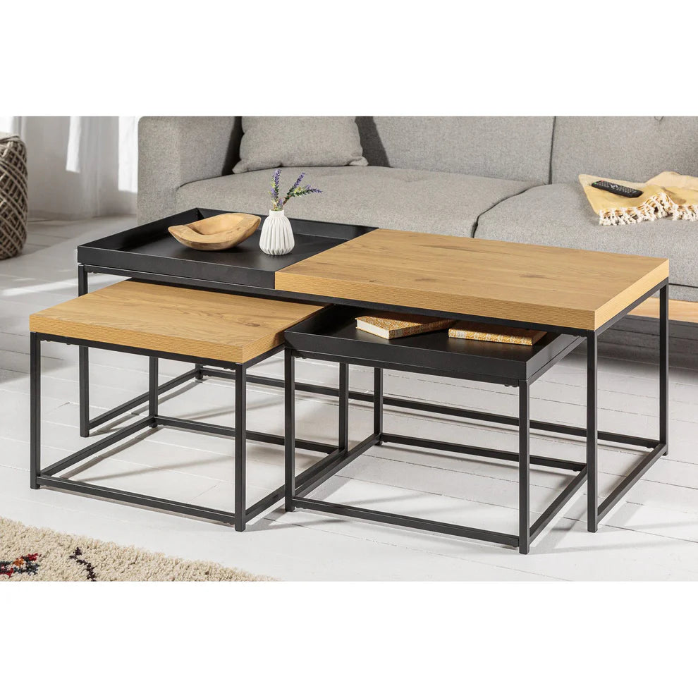 Coffee table 50 x 100 cm Multi-Colored CTS-40