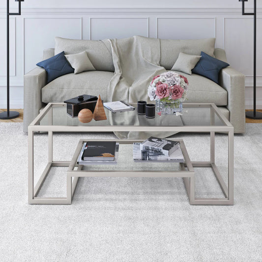 Coffee table 50 x 100 cm Multi-Colored CTS-62